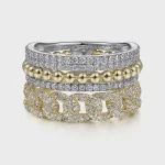 14K Y&amp;W.Gold Dia &amp; LR