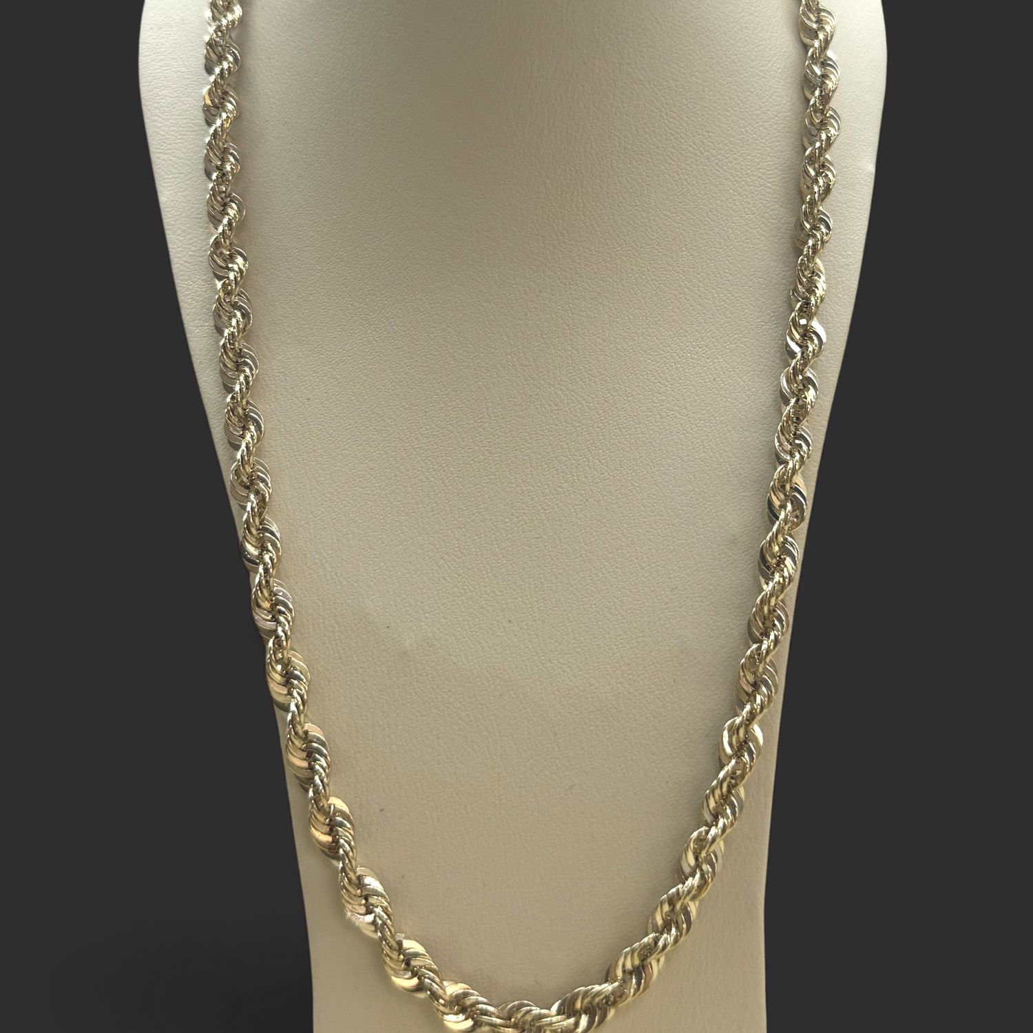 10kt 5.5MM HSL Rope 18IN YG Chain