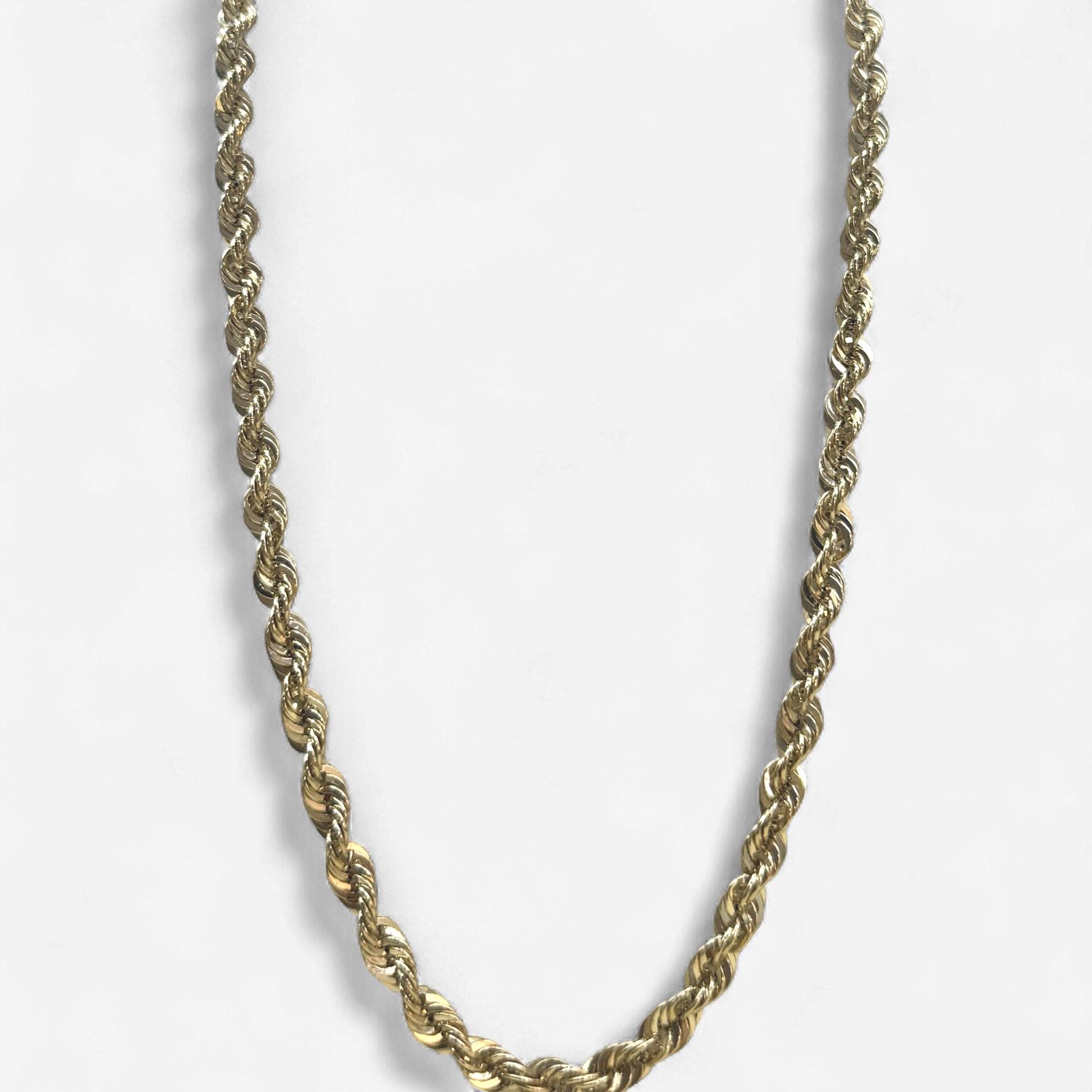 10k Gold 5.5mm Rope Chain (11.4/11.8g) (18in)