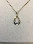 Tear Drop Diamond Pendant