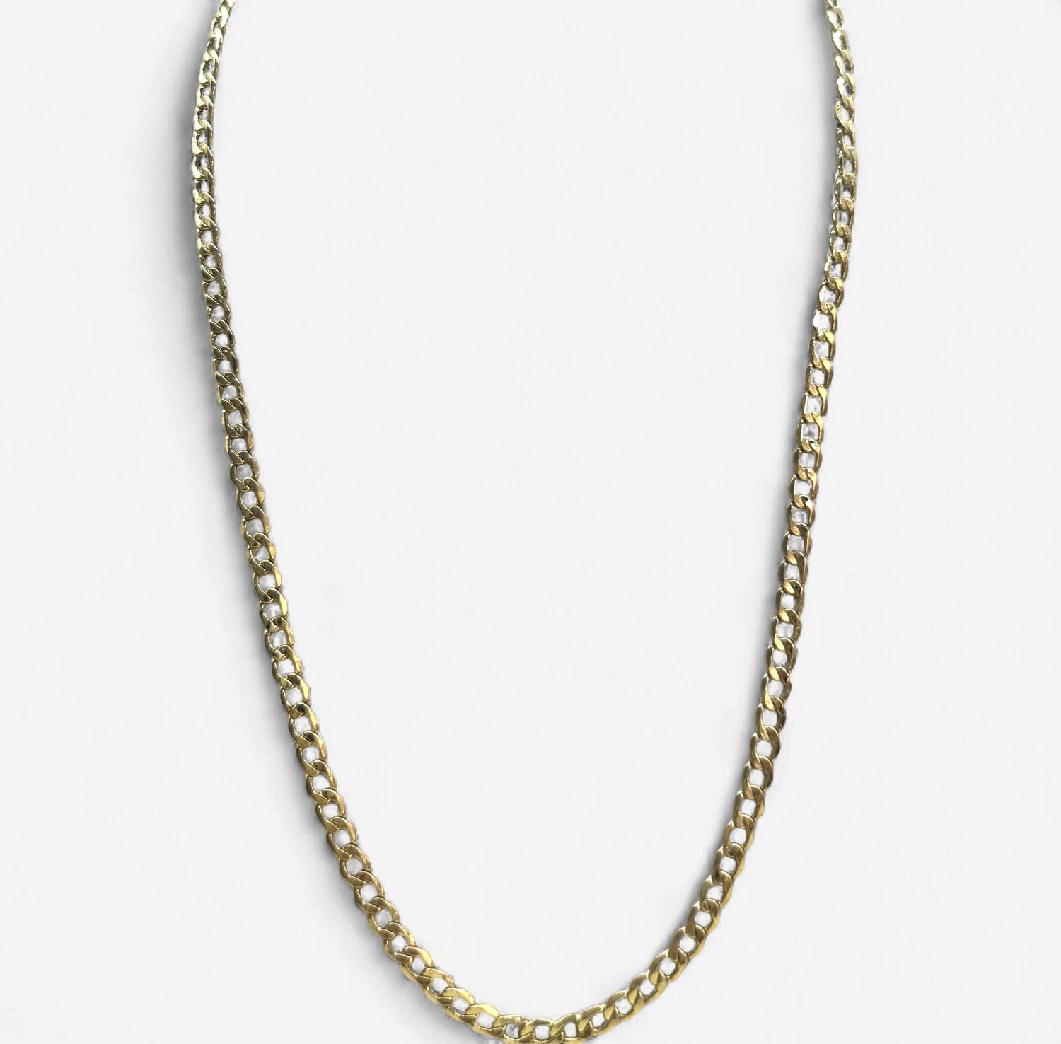 10k Gold 3.5mm Curb Chain (3.1-3.4g) (18in)