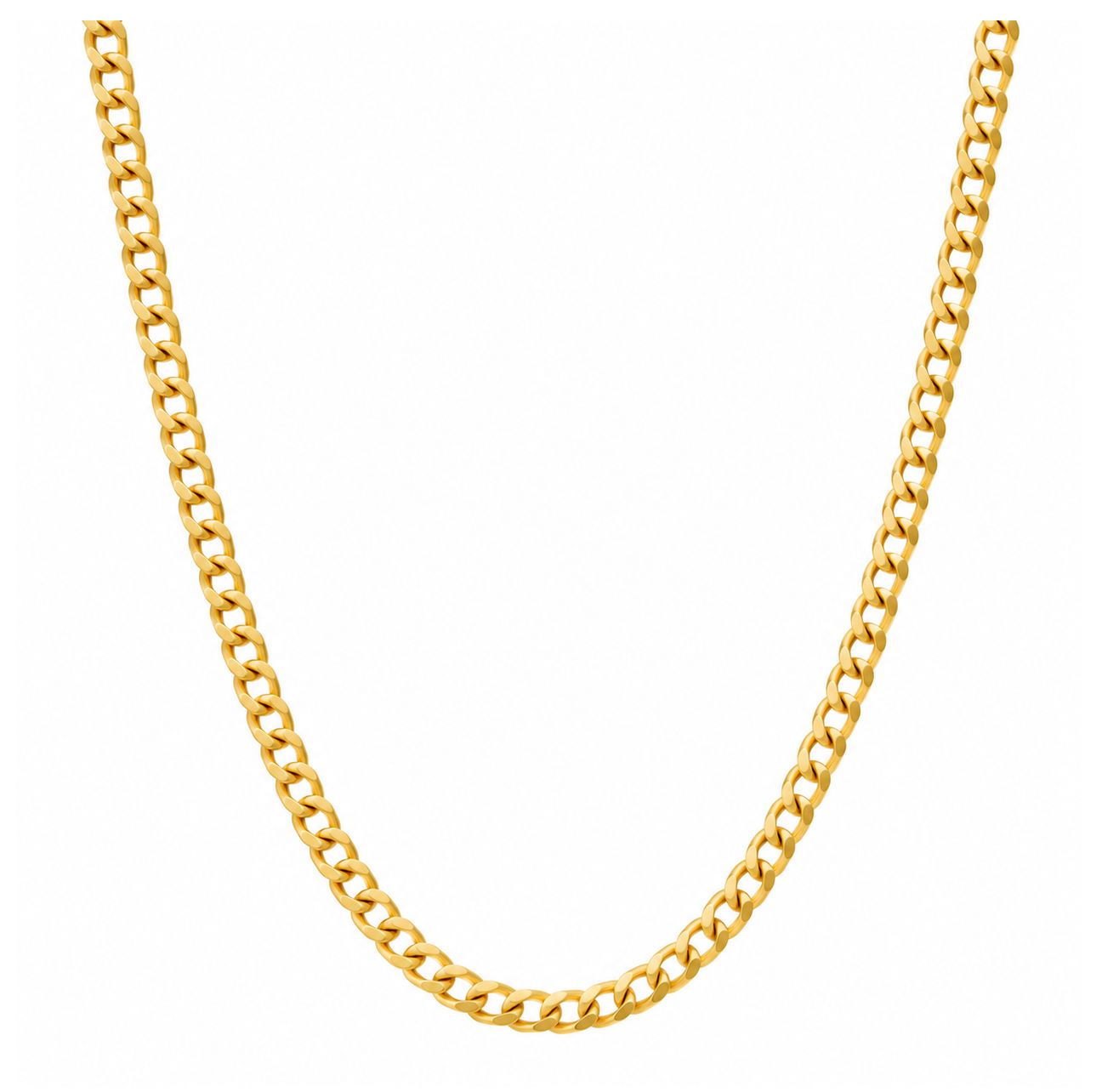 Gold 3.5mm Hollow Curb Chain (3.1-3.4g)