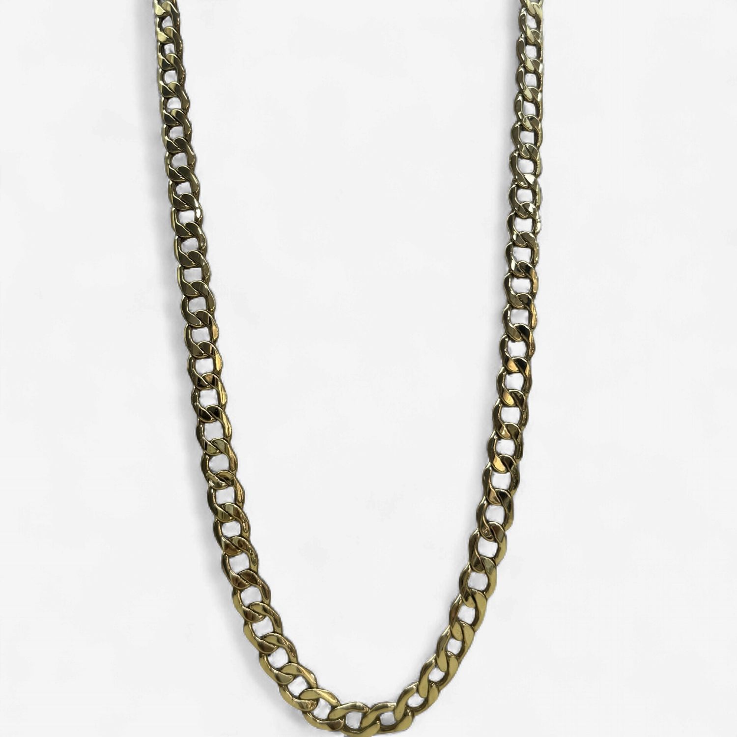 10k Yellow Gold 6.7mm Curb Chain (12.3-12.4g) (22in)
