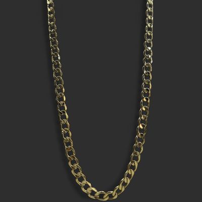 10kt 6.7MM HC AD 20IN YG Chain