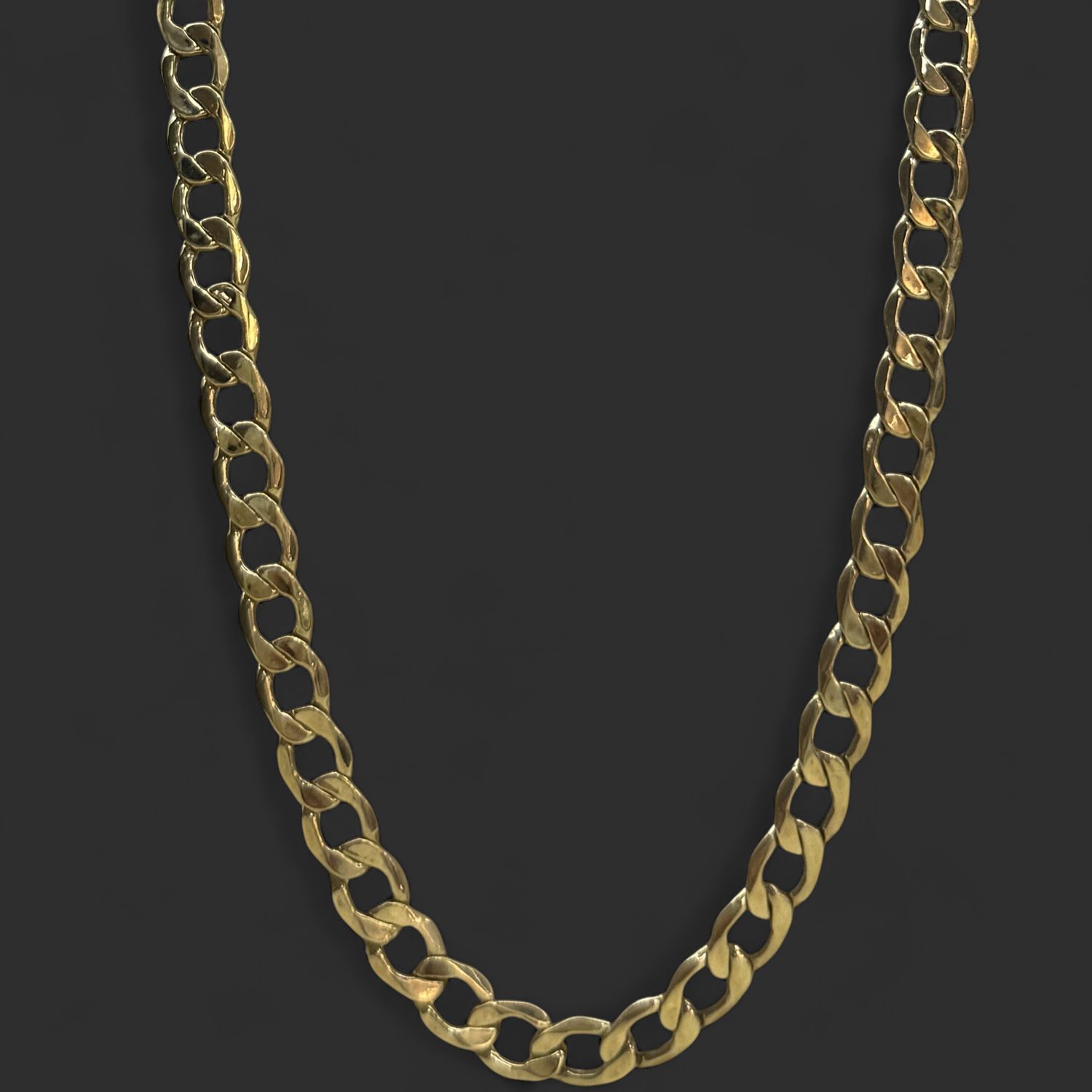 10kt 6.7MM HC AD 20IN YG Chain