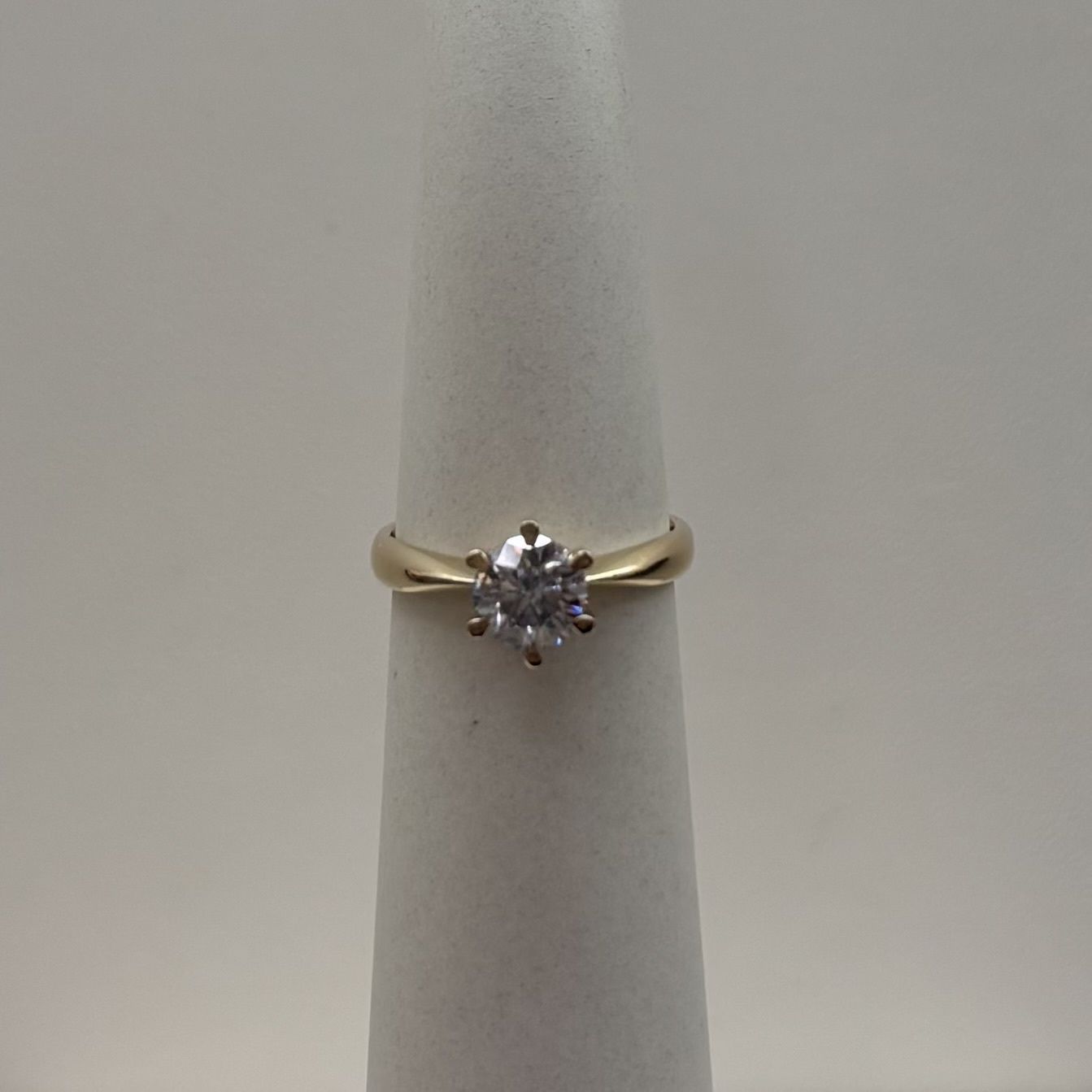 18KY 1.10ct Diamond Rou Solitaire Ring