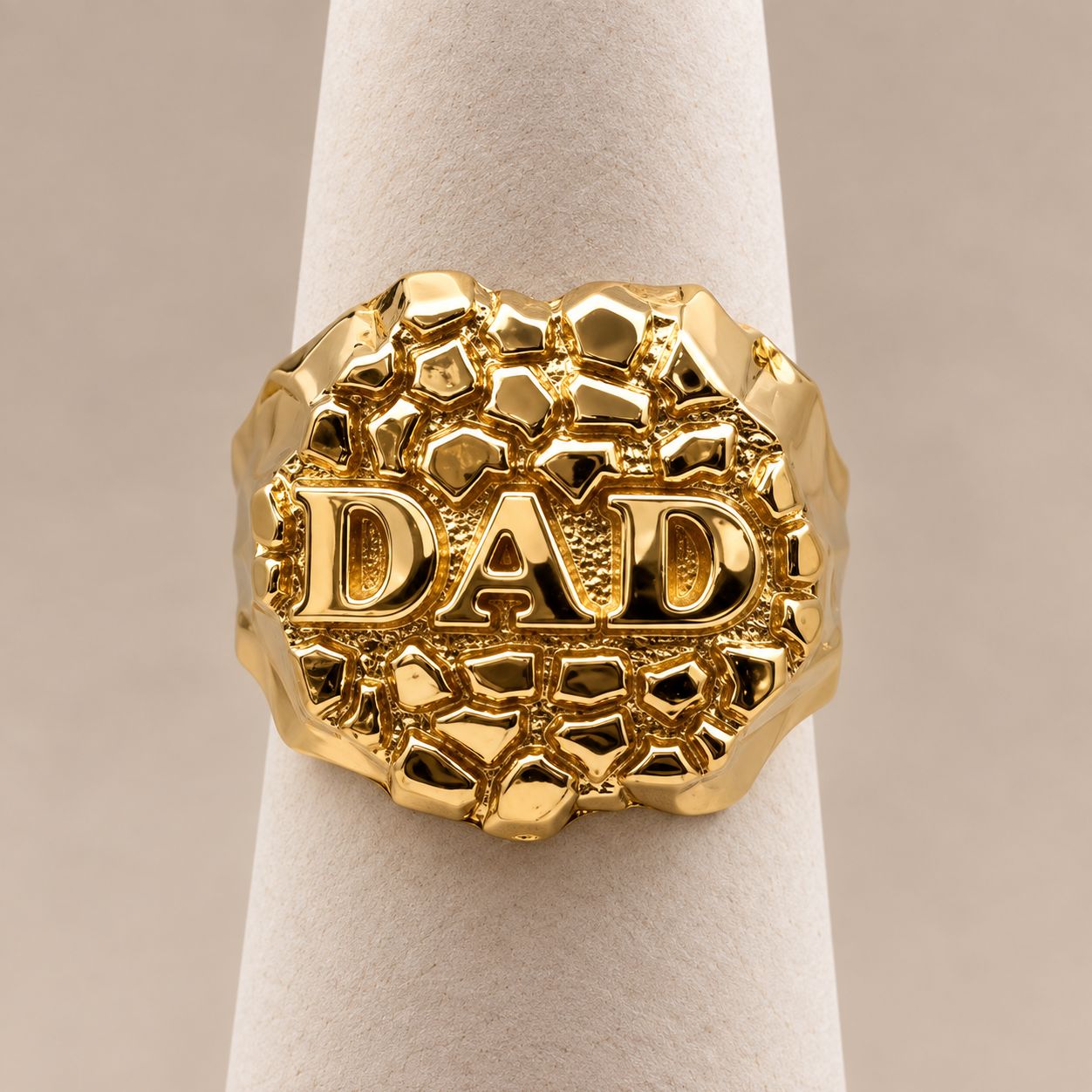 Men's Gold "Dad" Signet Ring (4.4g)