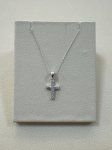 Small Diamond Cross Pendant w/chain