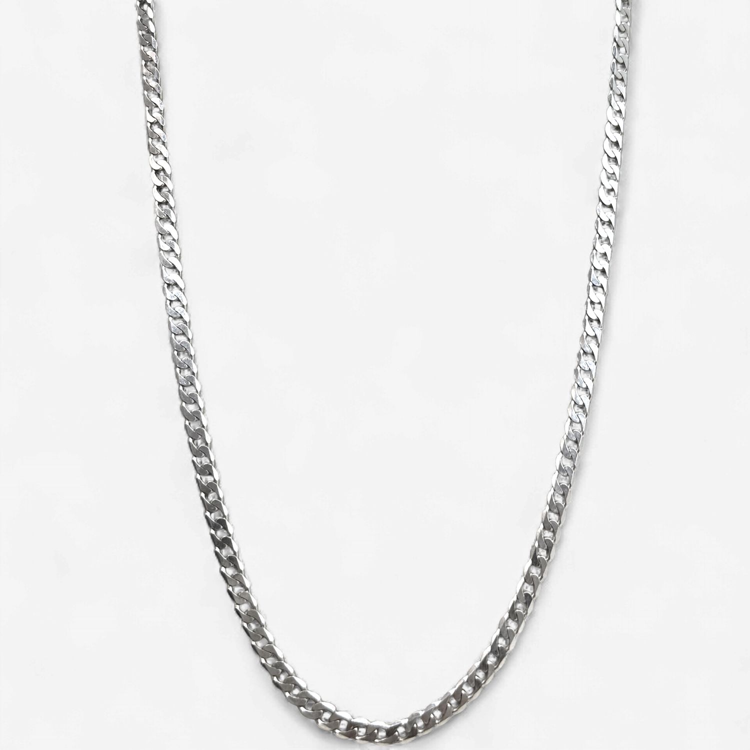 10k White Gold Curb Chain (6.4g/18in)