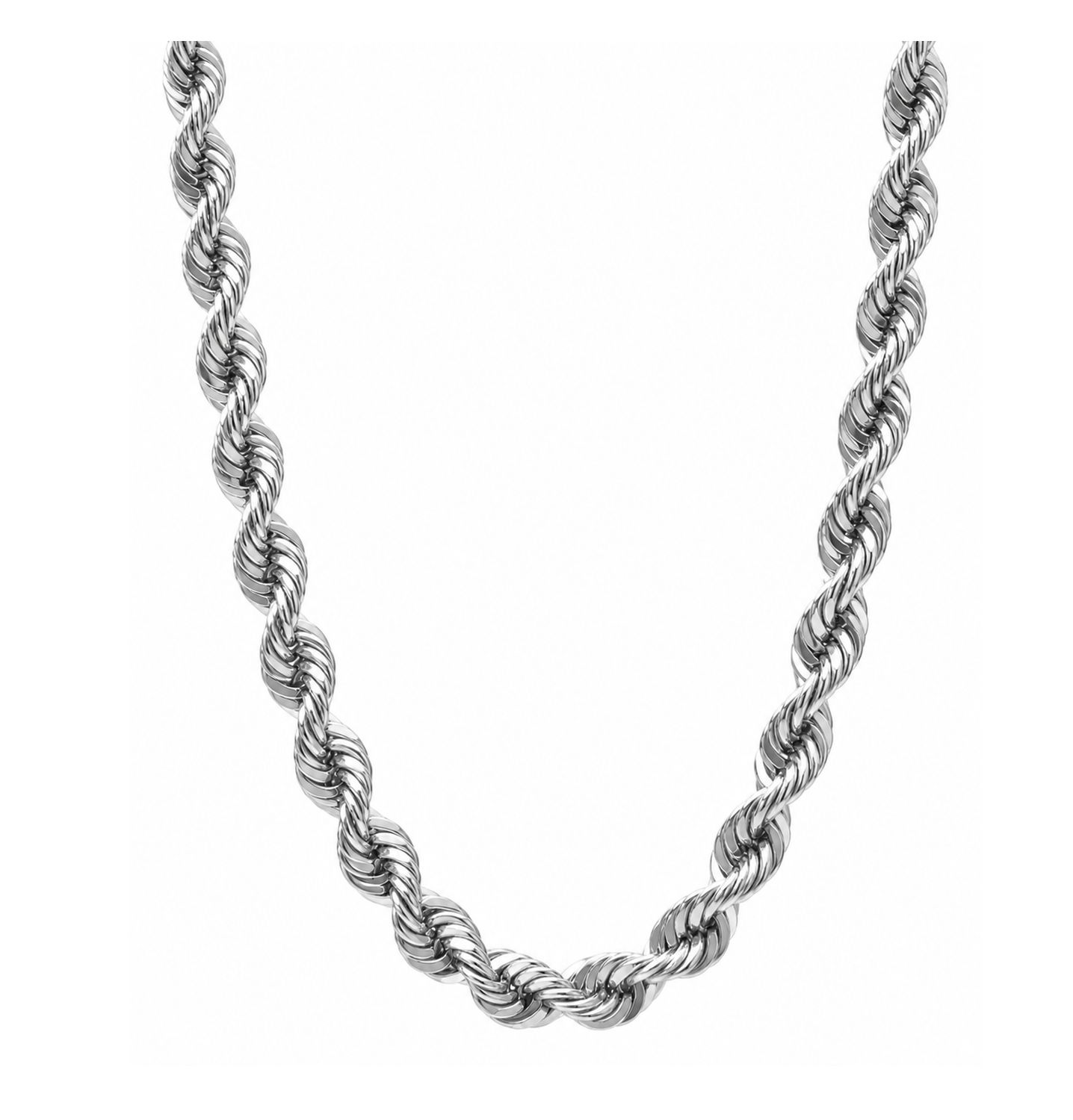 White Gold 5.5mm Rope Chain (11g-12.2g)