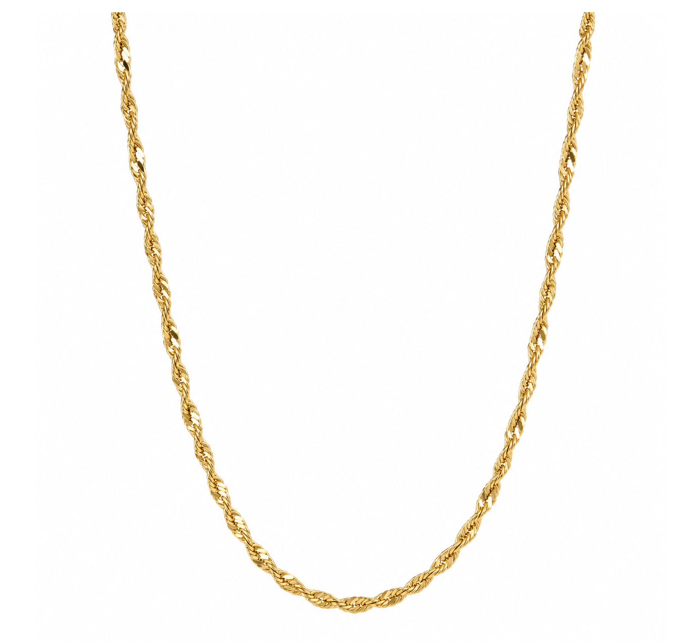 Yellow Gold Rope Chain (2.5g), Size: 16in