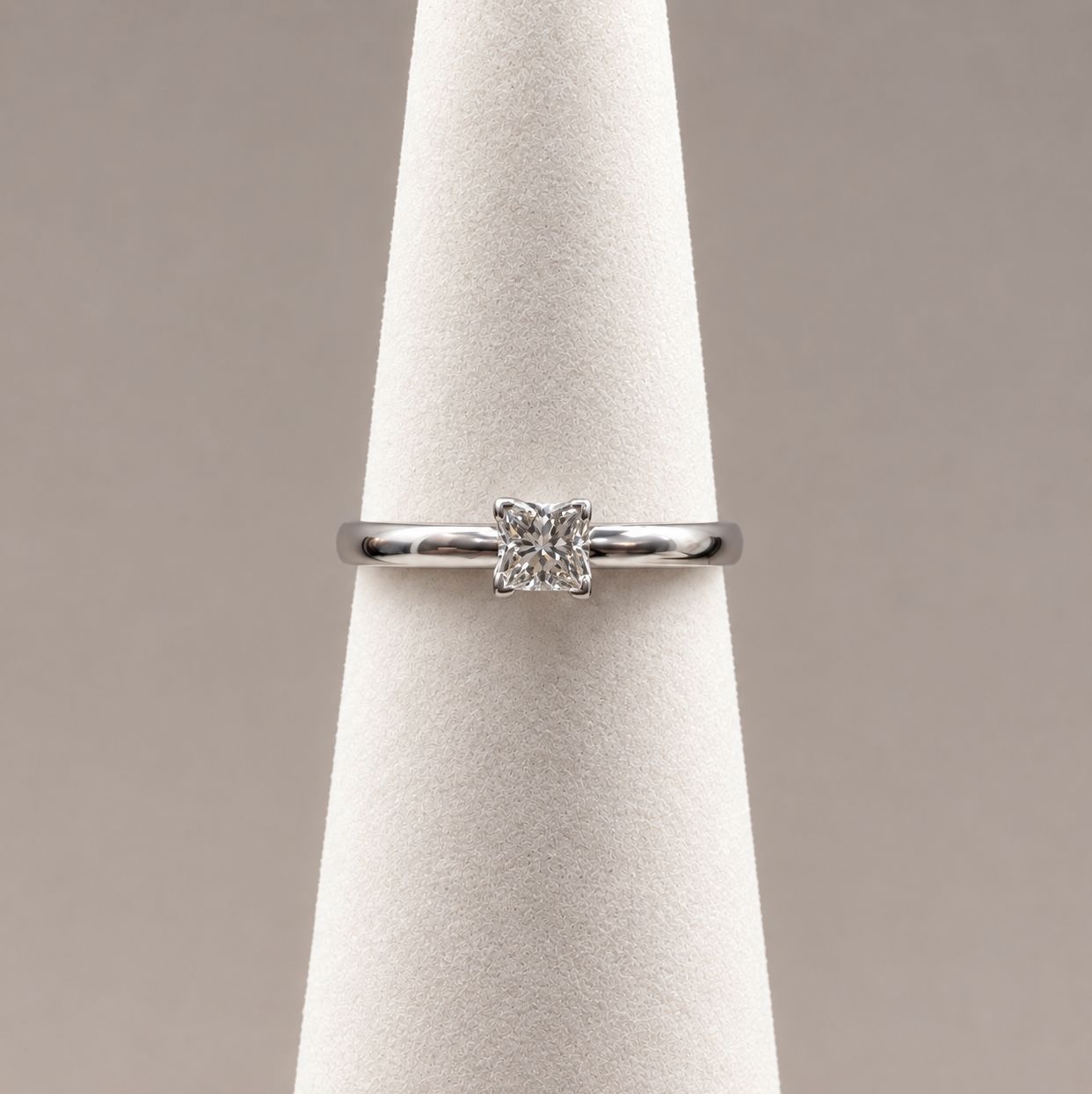Princess Cut 0.4ct Diamond Solitaire Ring