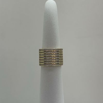 Gold CZ Cocktail Ring