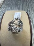 Double Swirl Wide Solitaire Eng Set