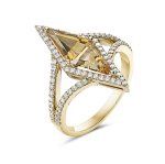 Yellow Triangle Bassali Ring