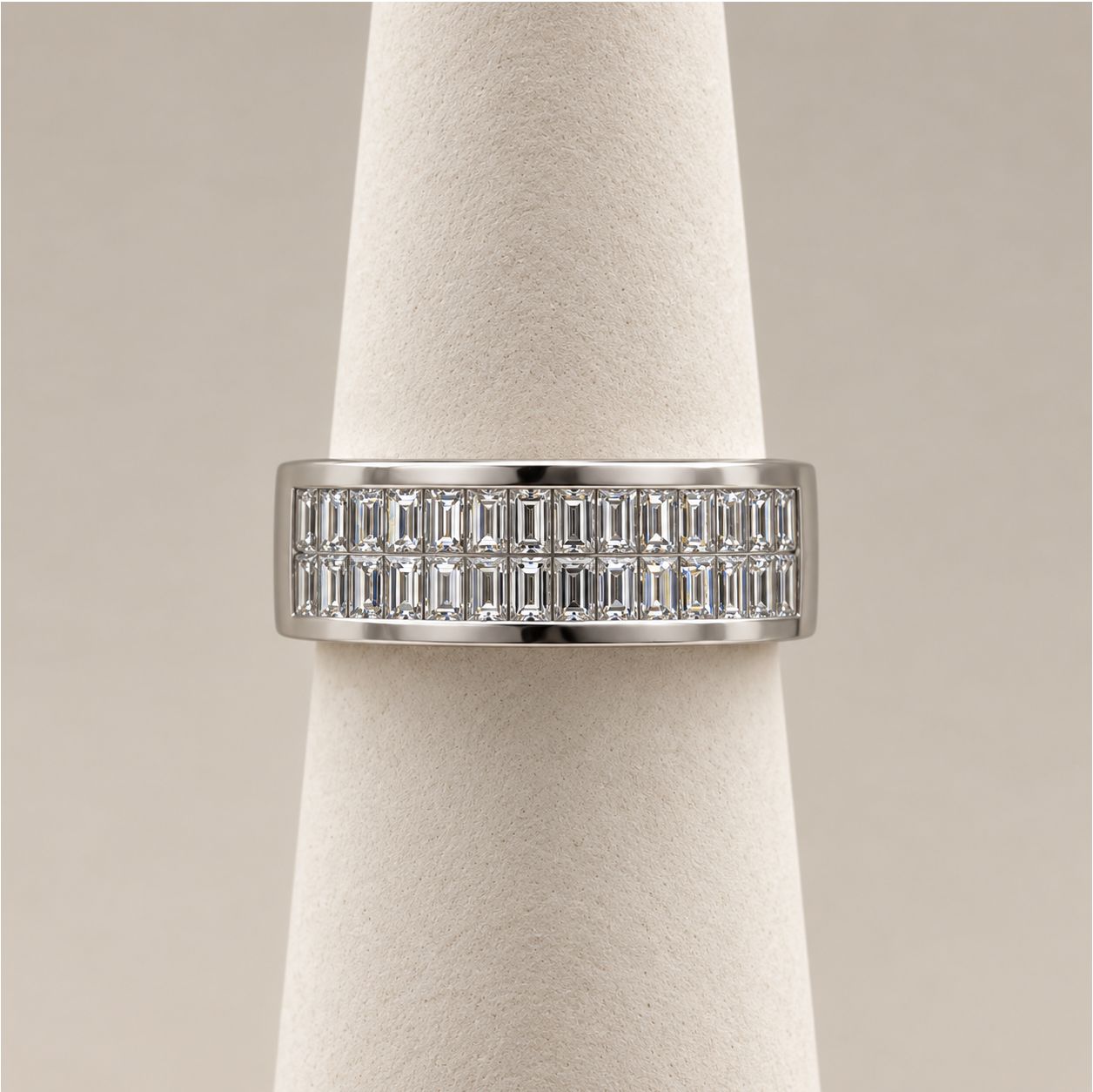 Emerald Cut Mirage Diamond Band (6.7g)