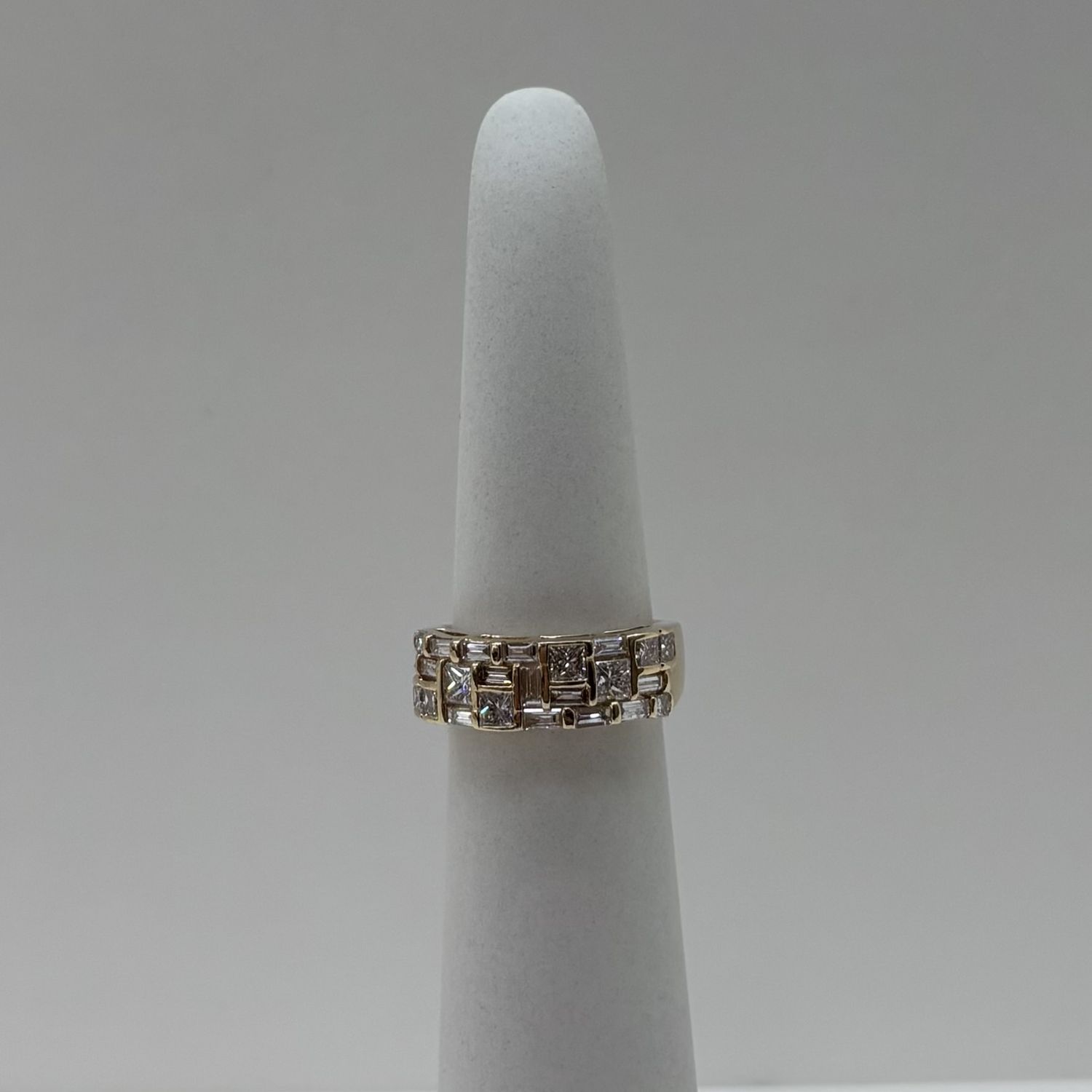 14KY Mixed Cut Band Bassali