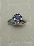 Amethyst Solitaire Ring