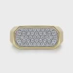 14K Y.Gold Dia Mens Ring