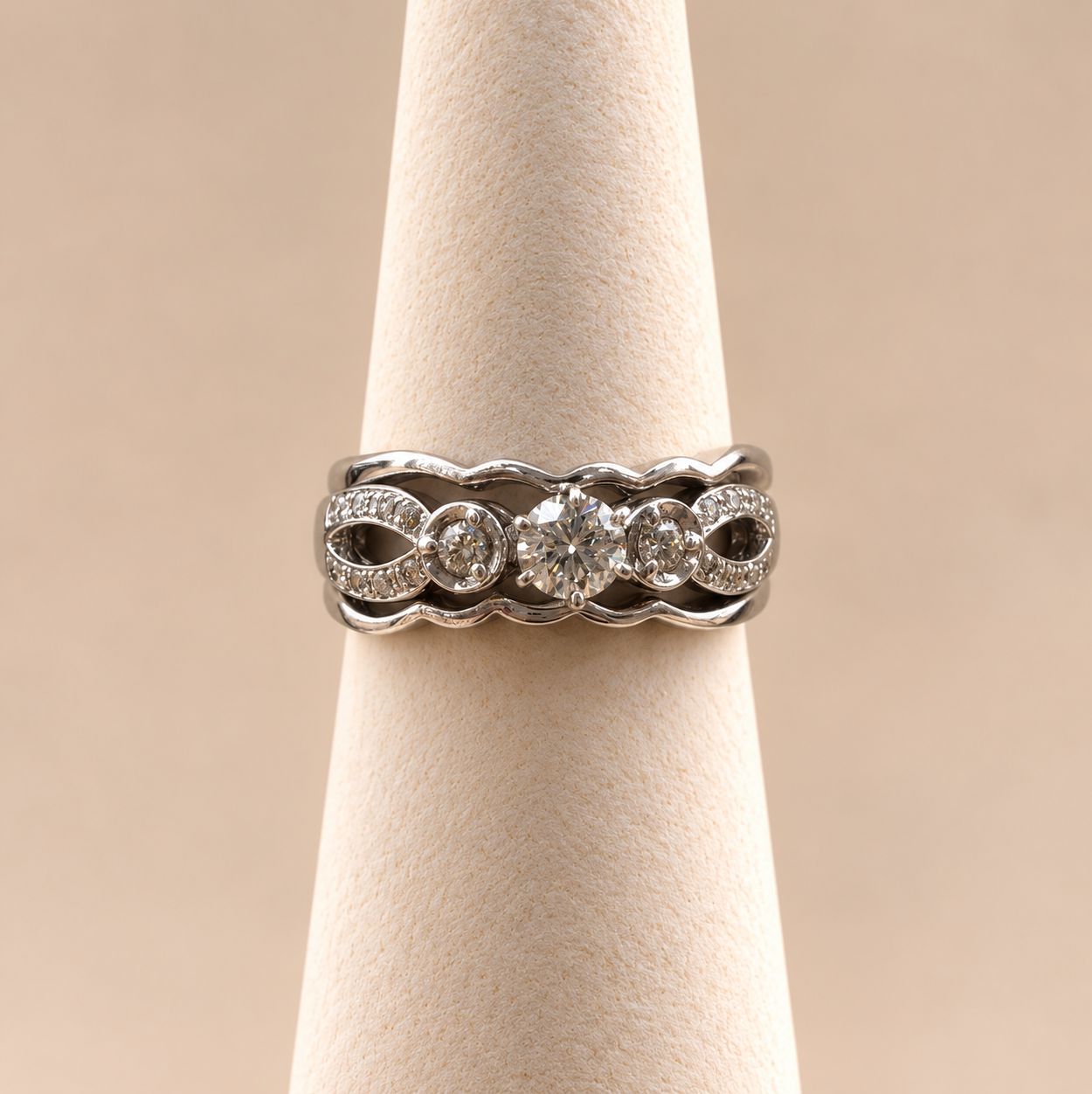 "Antoinette " 3-Piece Diamond Bridal Set
