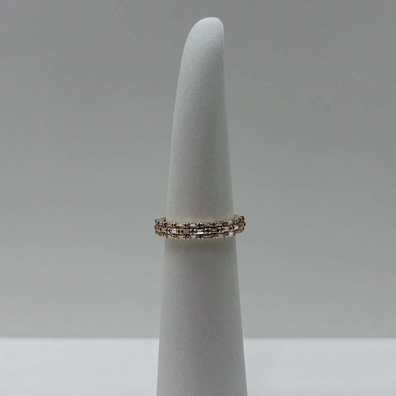 14KY Yellow Gold Mixed Cut Band Bassali