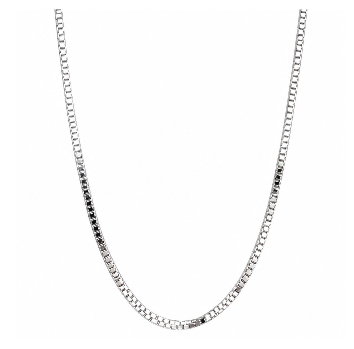 White Gold Box Chain (4.3g), Size: 20in