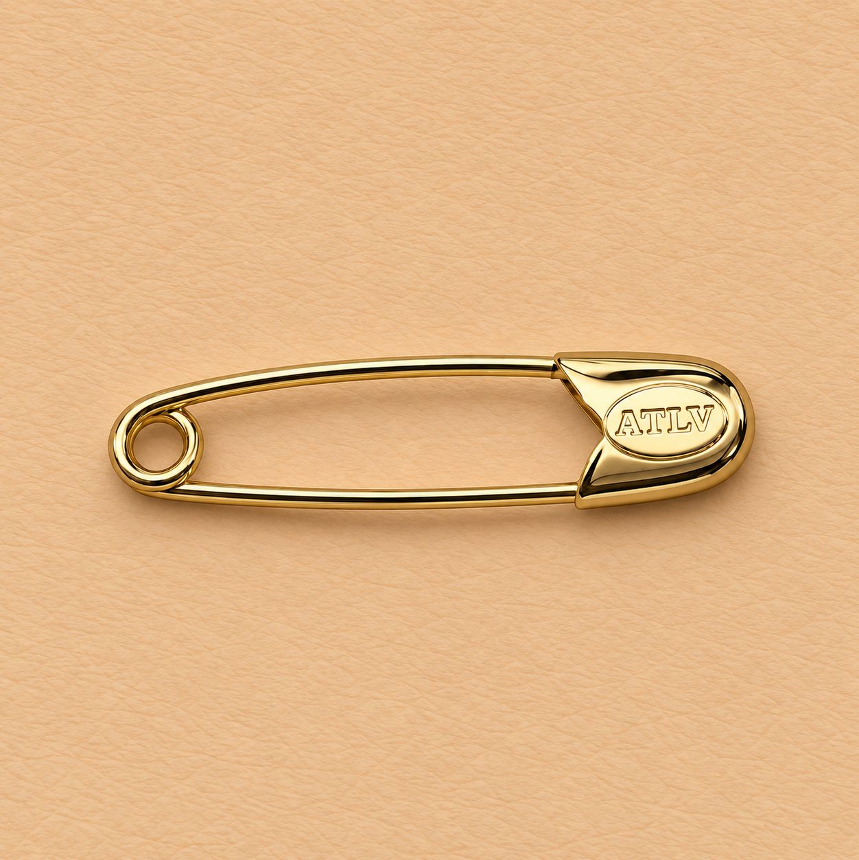 Solid Gold Heirloom Baby Safety Pin, Color: Yellow Gold (14k)