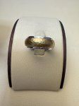 2-Tone Designed 14kt Band sz 7