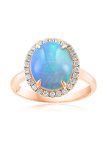 RING 18KR 12x10 Opal OVAL Opal Collection