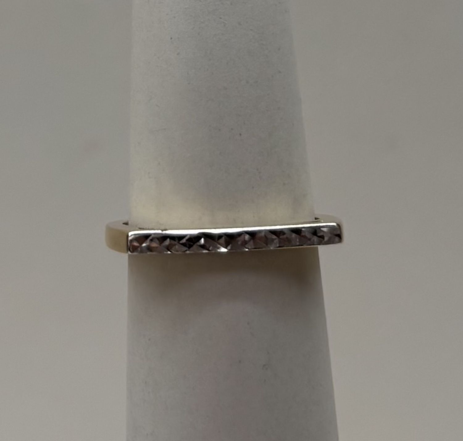 10k 2-Tone Square Ring (Size 7/1.2g)