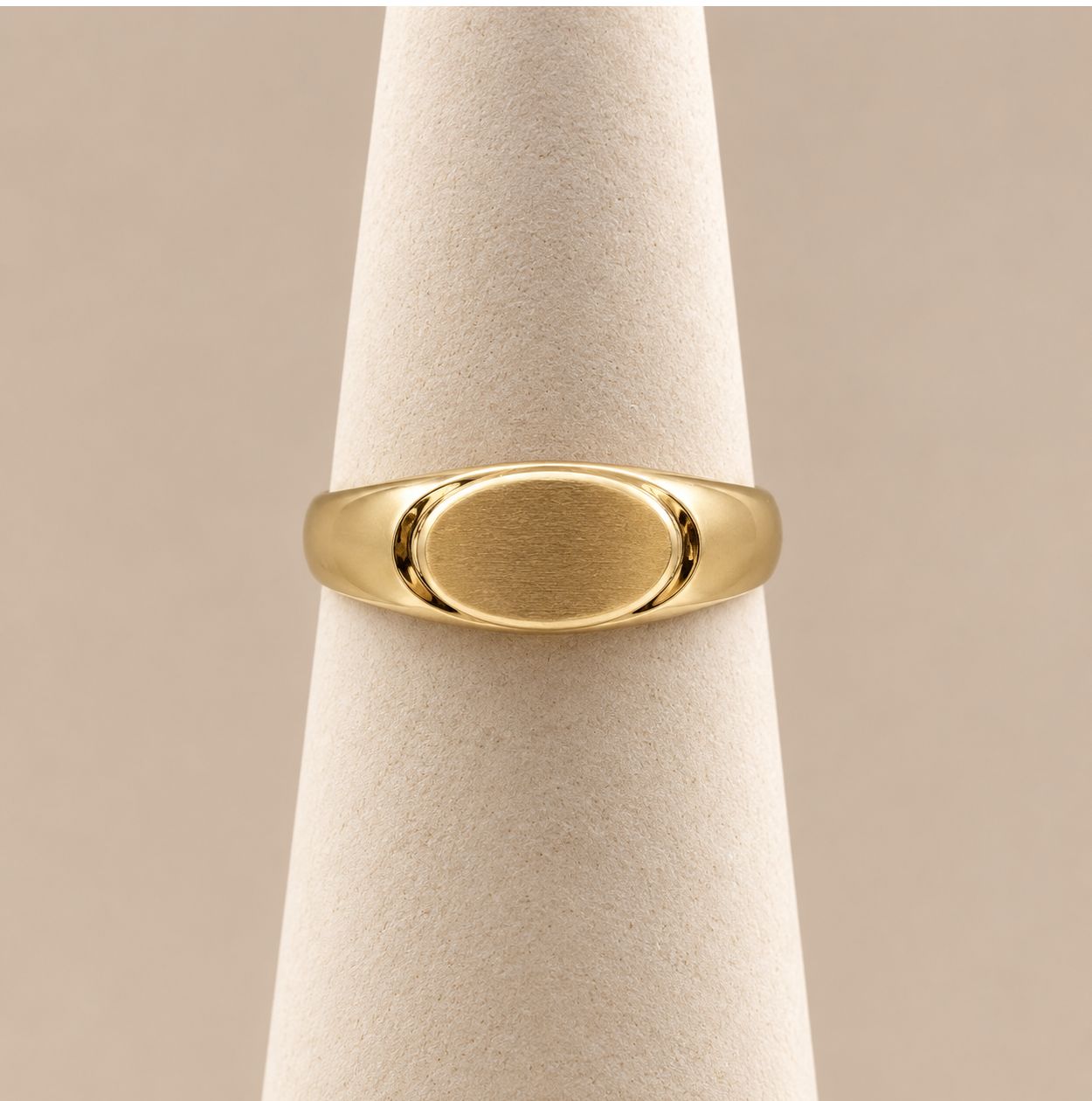 Children' s Engravable Gold Block Ring (2.5g)