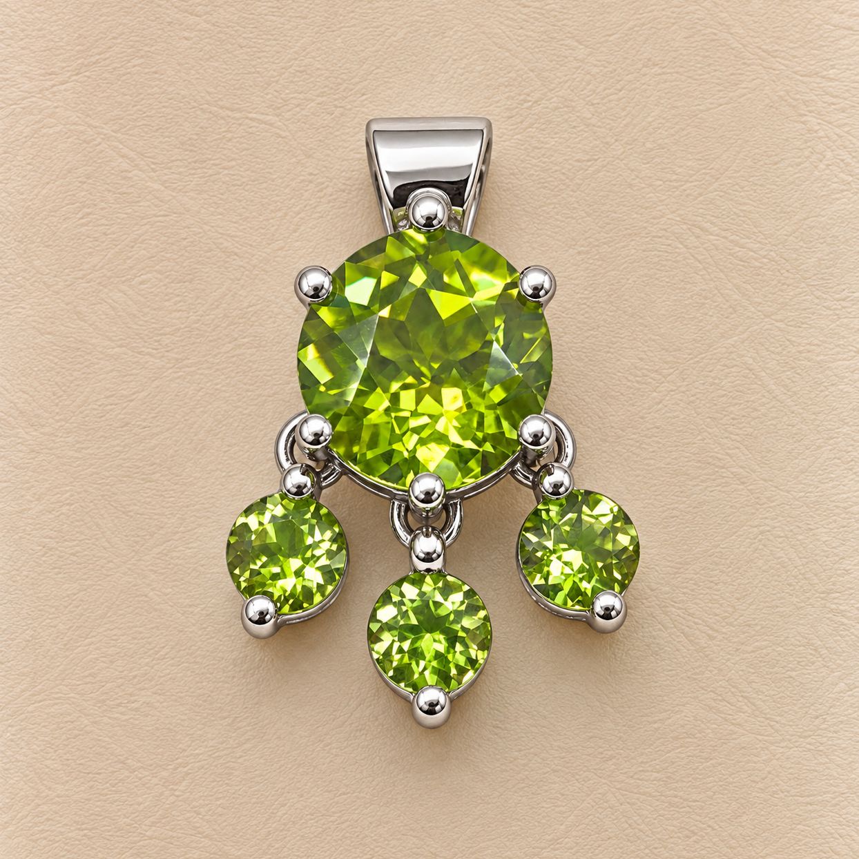 Peridot Paw Pendant (Dangle)