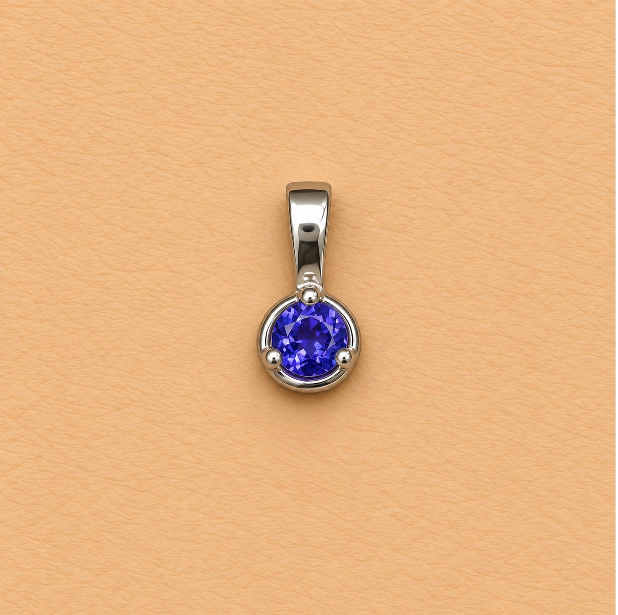Gold Colored Stone Children's Pendants, Color: Amethyst