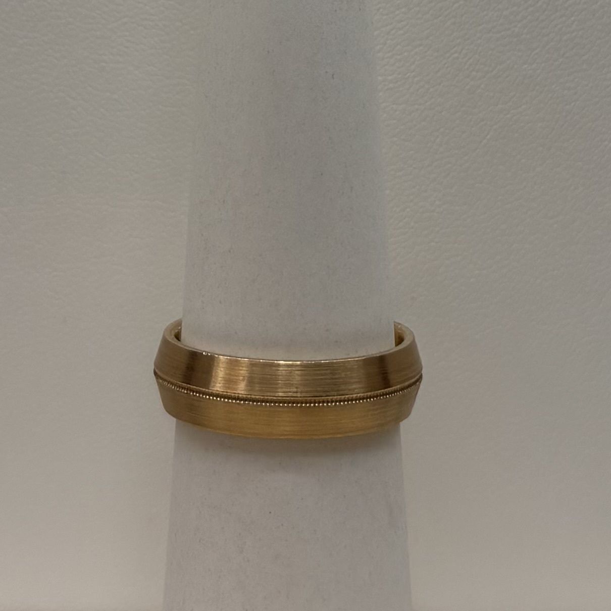 10W Men's Designed Bands (Size 10/8.7-8.9g), Colour: GOLD