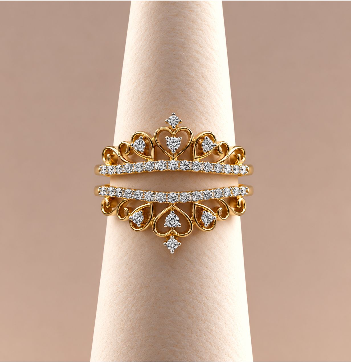 White and Yellow Gold Diamond Ring Wraps (5 Unique Styles)