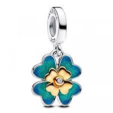 Four Leaf Clover Lab-Grown Diamond Dangle Charm 2025 -763624C01