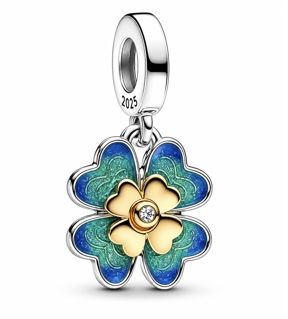 Four Leaf Clover Lab-Grown Diamond Dangle Charm-763624C01