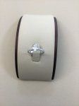 WG Eng Ring w/LC 1ct Oval Dia