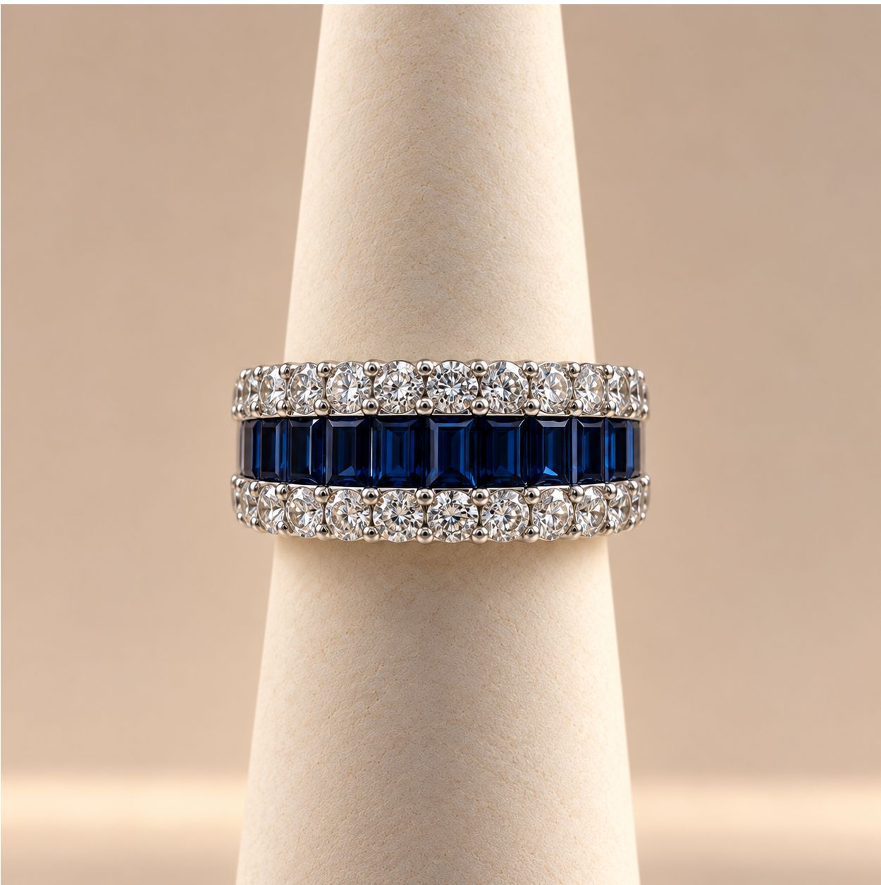 Sapphire Baguette Diamond Band (7.5g)