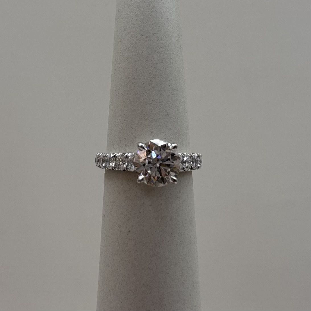 14KW LM "Violet" w/ 2.23ct VVS Round Brilliant Diamond Ring