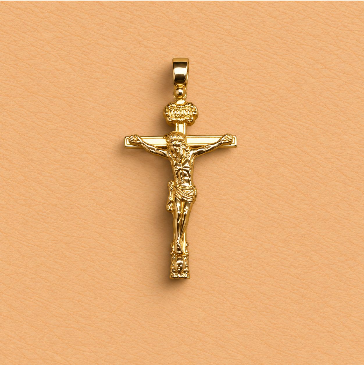 Gold Religious Pendants (5.0g), Material: Yellow Gold Crucifix