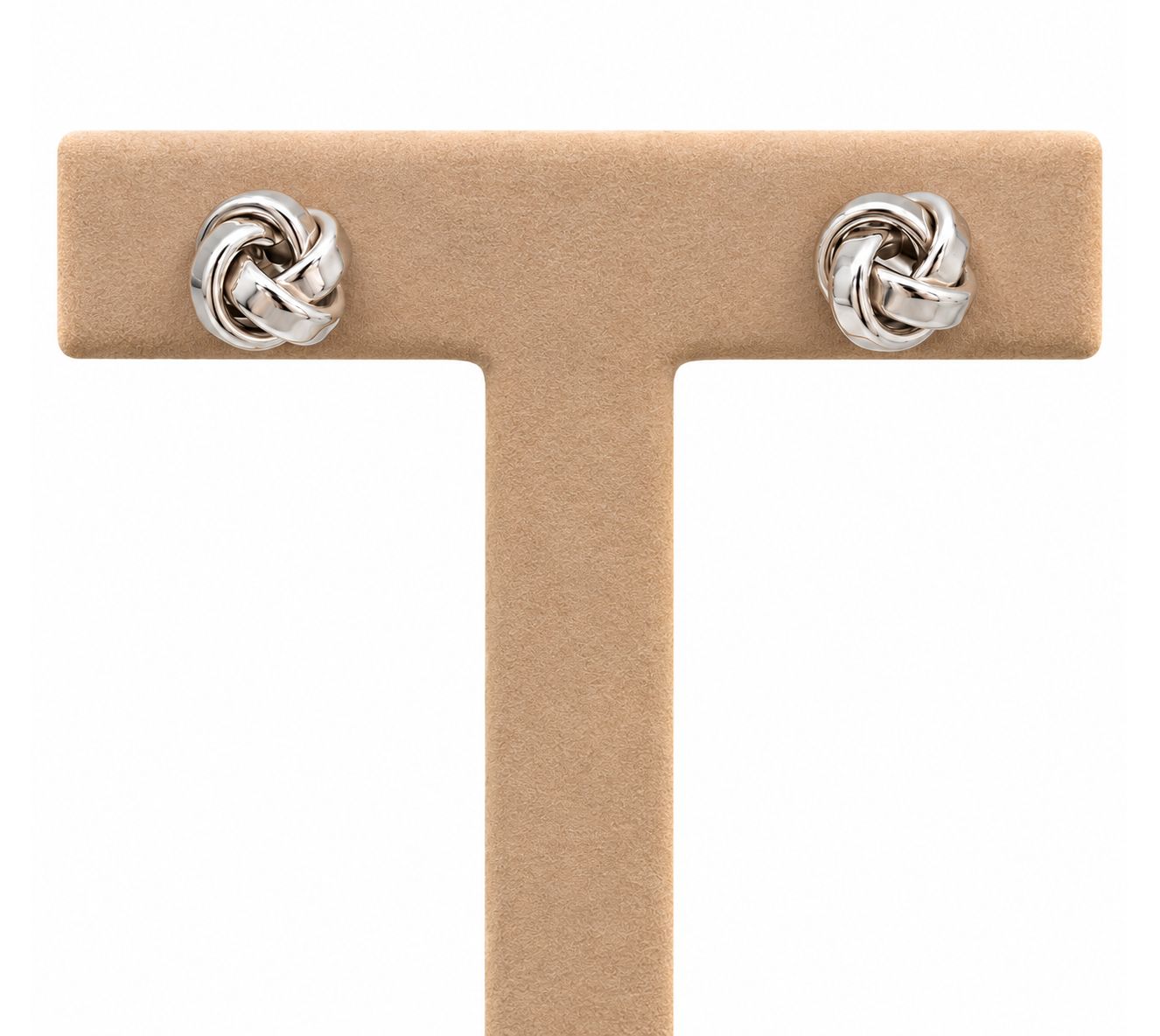 Knot Gold Stud Earrings-Small (1.4g)