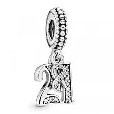 21st Celebration Dangle Charm - 797263CZ