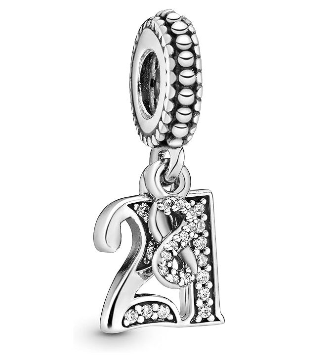 21st Celebration Dangle Charm-797263CZ