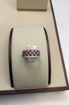 White Gold Ruby &amp; Diamond Ring.