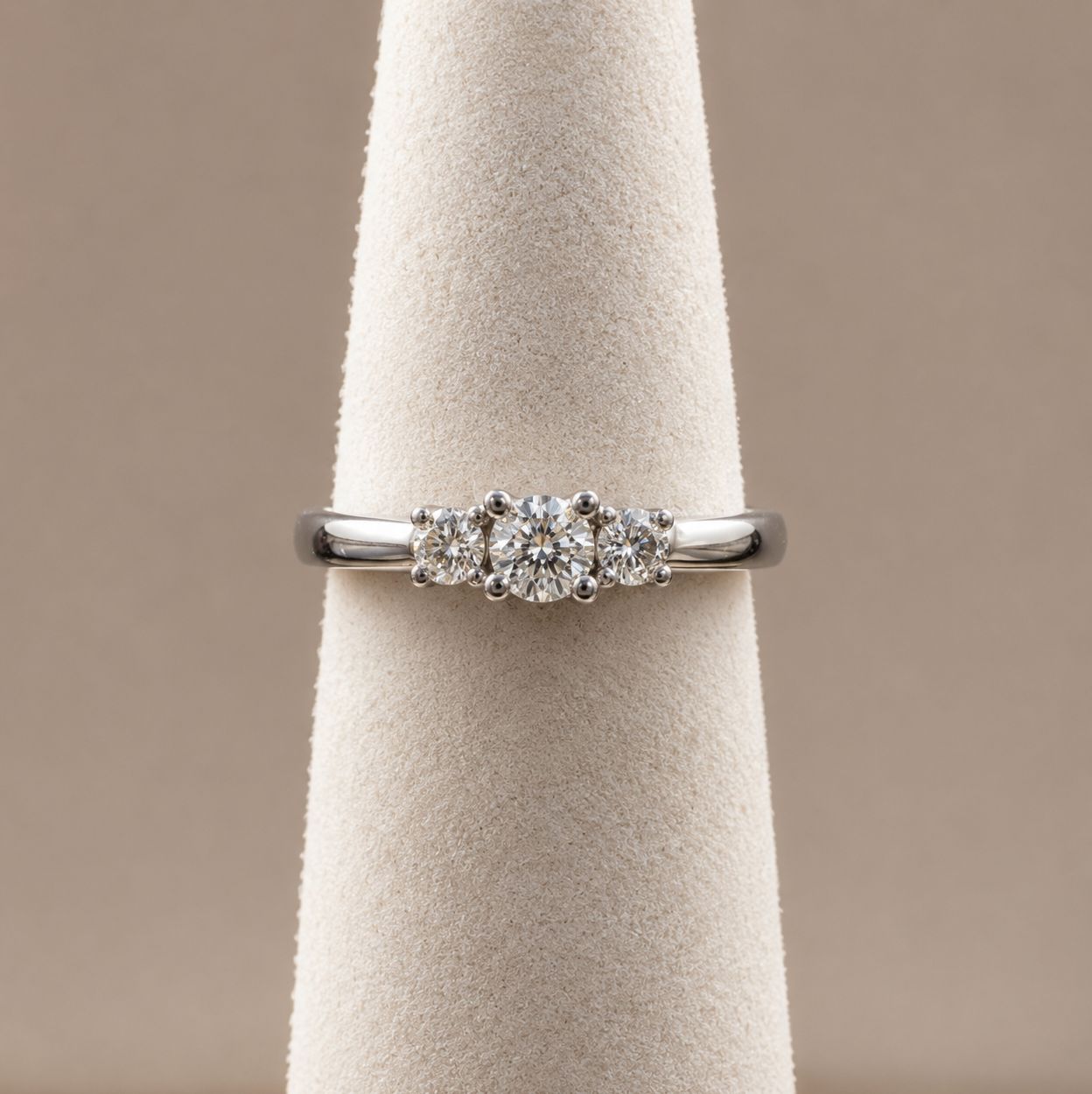 "PPF" Round Diamond Ring