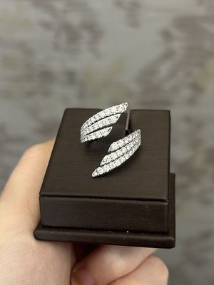 14K W. Gold Dia LR - 1