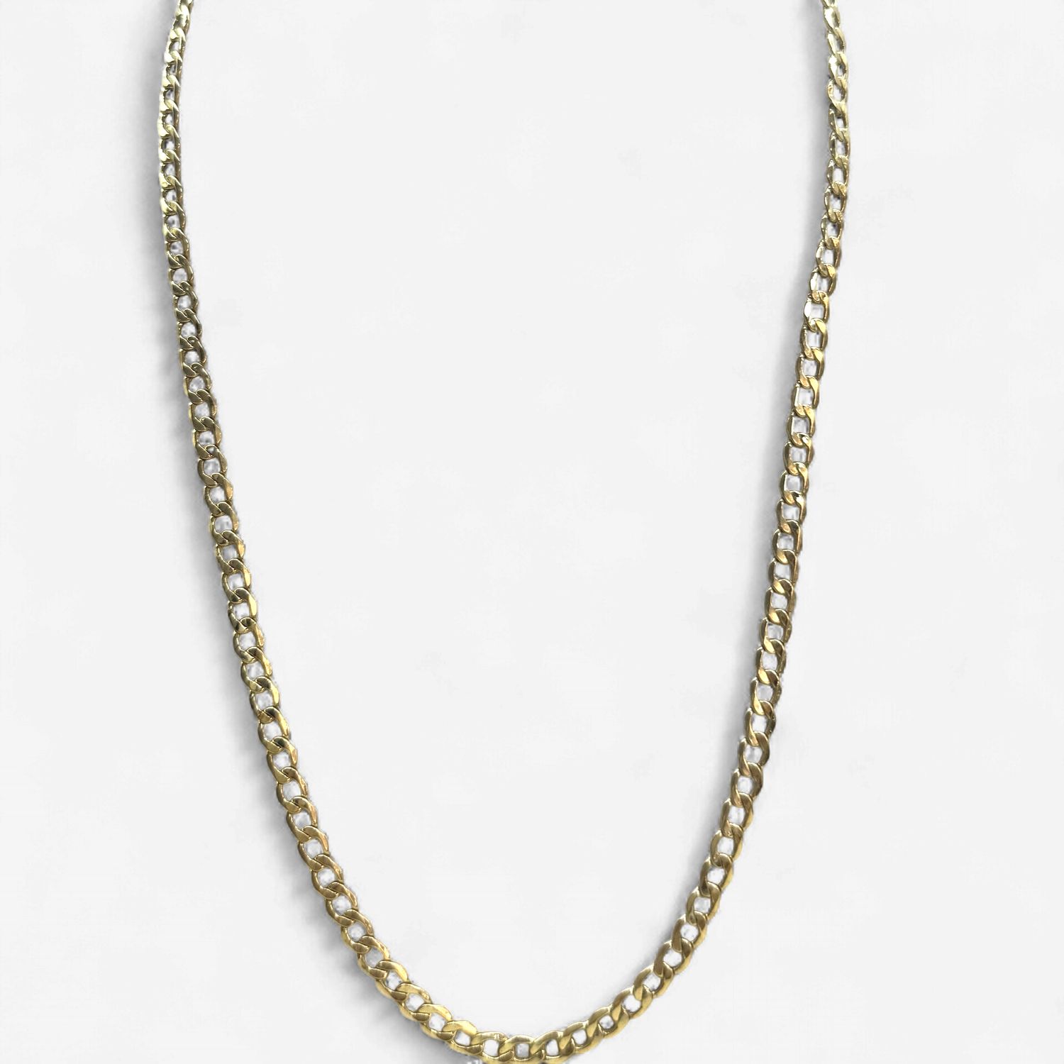 10k 3.5mm Gold Curb Chain (3.4-3.7g) (20in)
