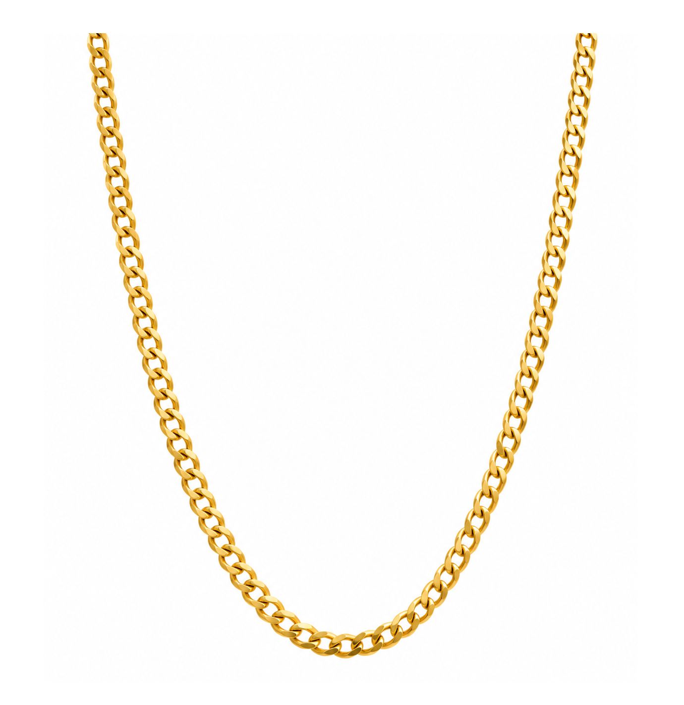 Gold 3.5mm Curb Chain (3.4-3.7g)