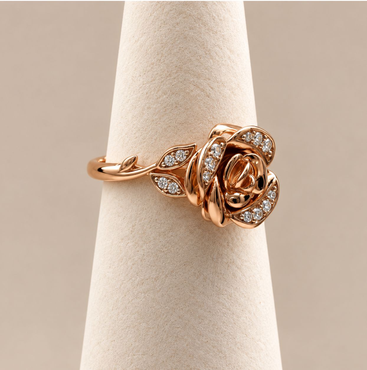 Blooming Rose Diamond Cocktail Ring (3.9g)